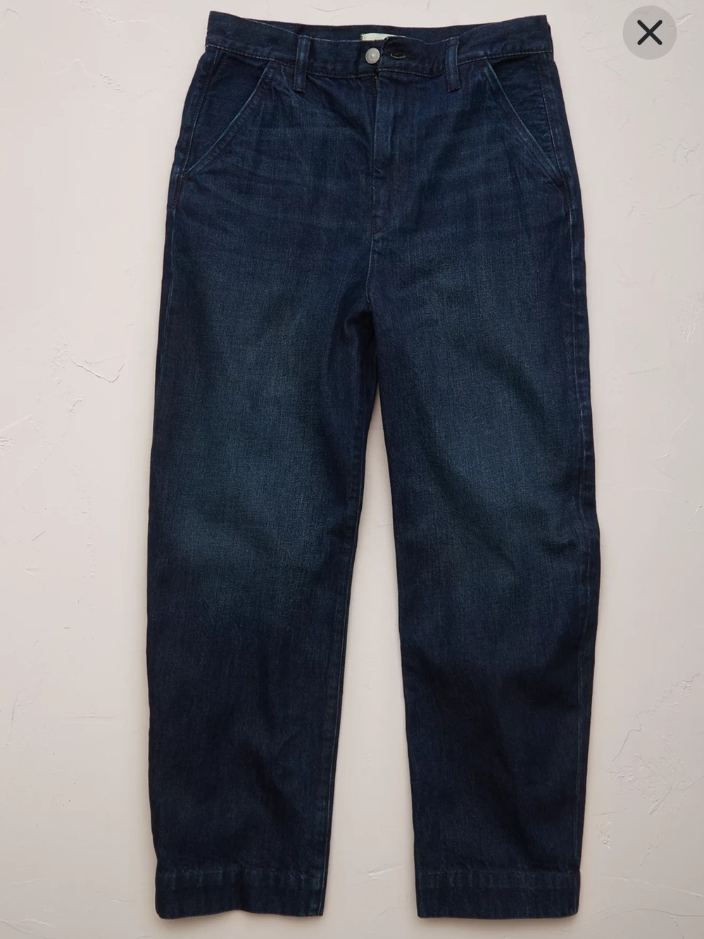 American Eagle AE77 Premium Dark Blue Women’s Barrel Jeans - Picture 7 of 12